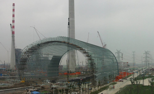 河間發電廠球形網架